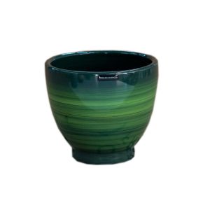 Vaso De Cerâmica Na Cor Verde