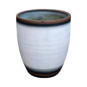 Vaso De Chão De Fibra Decorativo Pintado a mão