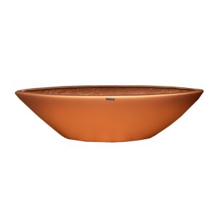 Vaso De Fibra Decorativo Na Cor Cobre