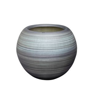 Vaso De Fibra Decorativo Pintado a Mão