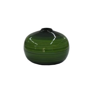 Vaso Decoração Bola Em Tons De Verde Amazônia