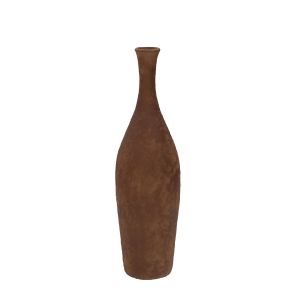 Vaso Garrafa De Cerâmica Com Papel Machê