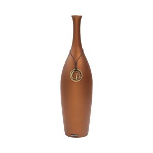 Vaso Garrafa De Cerâmica Na Cor Cobre