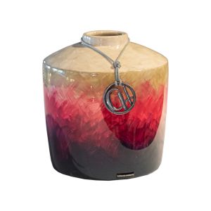 Vaso Reto De Cerâmica Contemporâneo