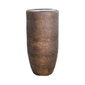 Vaso de cerâmica contemporâneo ouro pintado a mão