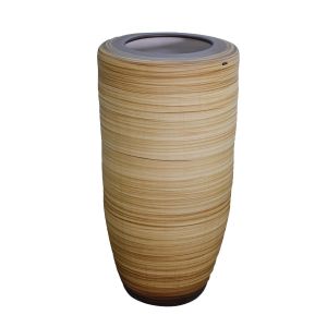 Vaso de cerâmica contemporâneo pintado a mão