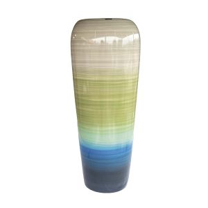 Vaso de cerâmica contemporâneo pintado a mão