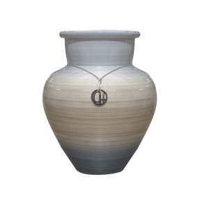 Vaso de cerâmica contemporâneo pintado a mão