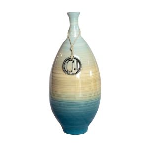 Vaso de cerâmica contemporâneo pintado a mão