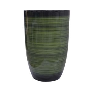 Vaso de cerâmica contemporâneo verde