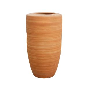 Vaso de chão contemporâneo laranja