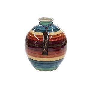 Vaso decoratuvo de cerâmica pintado a mão