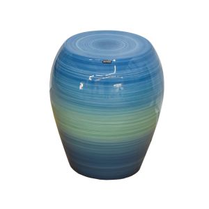 Vaso fechado para decoração em tons claros