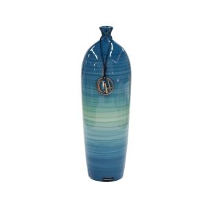 Vaso garrafa para decoração em tons escuro