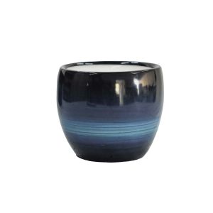 Vela de cerâmica contemporânea pintada a mão