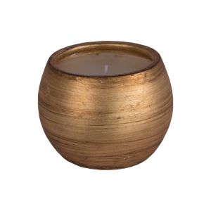 Vela Casca de Ovo M Carolina Haveroth - Fosco - Dourado Envelhecido