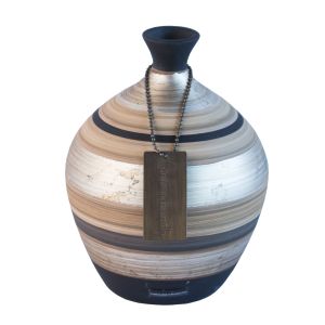 Vaso Quartzo Fumê P - Fosco - Carolina Haveroth