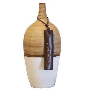 Vaso 299 U - Fosco - Bamboo com Branco - Carolina Haveroth