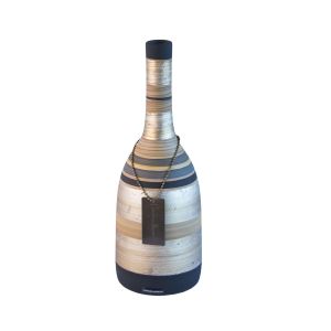 Vaso Garrafa M - Fosco - Quartzo Fumê - Carolina Haveroth