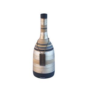 Vaso Garrafa P - Fosco - Quartzo Fumê - Carolina Haveroth
