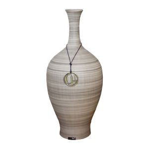 Vaso Garrafa 613 P - Retrô Cinza - Fosco - Carolina Haveroth