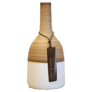 Garrafa 326 M - Fosco - Bamboo com Branco - Carolina Haveroth
