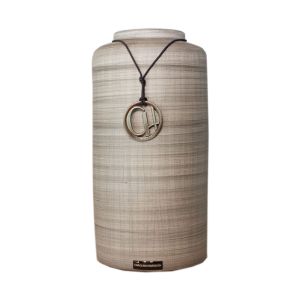 Vaso Garrafa 018 M - Retrô Cinza - Fosco - Carolina Haveroth