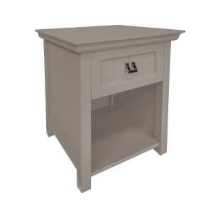 mesa de cabeceira clássica com pintura a laca