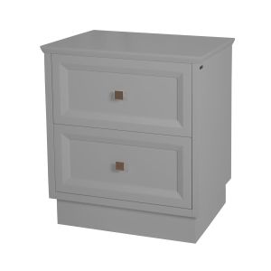 Mesa de Cabeceira Louvre - Cinza Claire