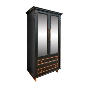 Cristaleira New Laville - Preto com Detalhes Dourado Soleil - Still
