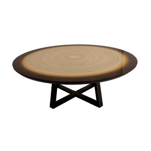 Mesa de Centro Redonda Pé Cruzado