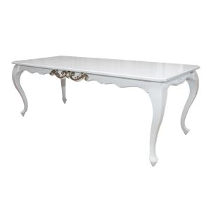 Mesa de Jantar Lavanda - Branco com Fendi Lumiére 