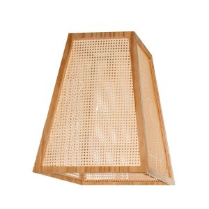 Luminária com Palha Sextavada Mikonos