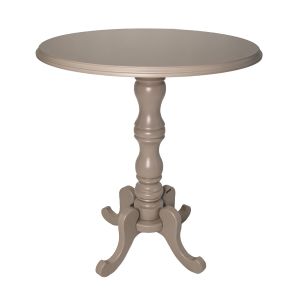 Mesa Bistrô Tampo Redondo - Cinza Claire