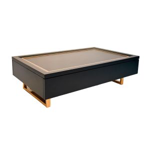 Mesa de Centro New Laville - Preta com detalhes Dourado Soléil - Still