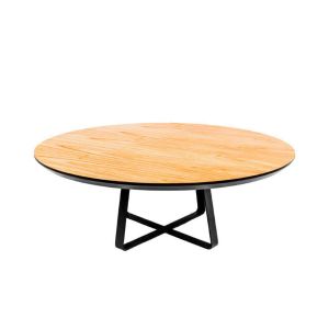 mesa redonda com pés metalicos