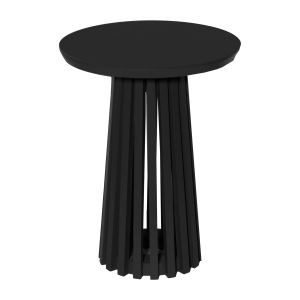 Mesa Ripada Lateral de Apoio Zuli Taís Puntel - Preto
