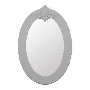 Espelho Lavanda Oval - Cinza Claire