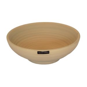 vaso de cerâmica laranja artesanal pintado a mão
