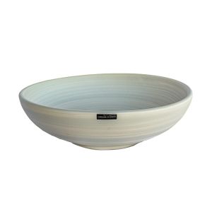 vaso de cerâmica laranja artesanal pintado a mão