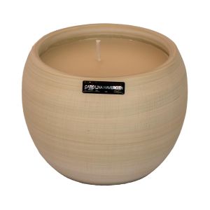vaso de cerâmica laranja artesanal  pintado a mão