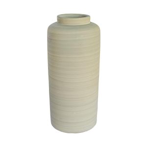 vaso de cerâmica laranja artesanal pintado a mão