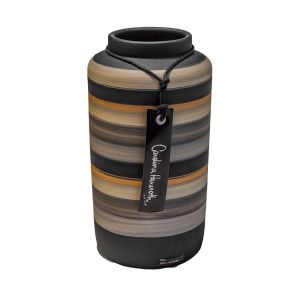 vaso decorativo de cêramica pintado a mão