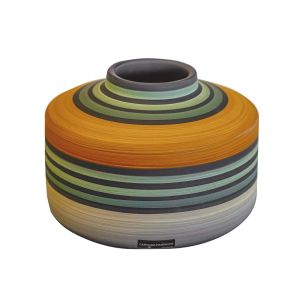 vaso decorativo de cêramica pintado a mão