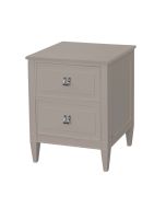 mesa de cabeceira classica bege para o quarto