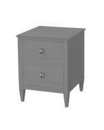 mesa de cabeceira classica cinza para o quarto