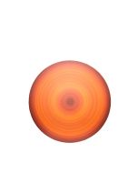 Mandala Decorativa Na Cor Laranja Pintada a Mão