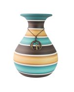Vaso Bojudo G - Retrô Azul Releitura - Fosco - Carolina Haveroth