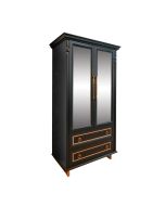 Cristaleira New Laville - Preto com Detalhes Dourado Soleil - Still