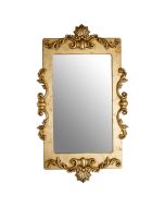 Espelho Lavanda Retangular Entalhado - Dourado Envelhecido